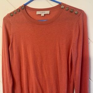 Coral knit sweater